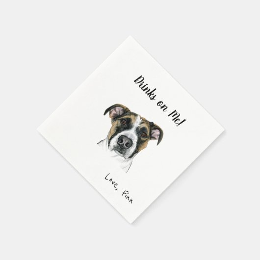 Dog Cocktail Napkins Serviette (Ecke)