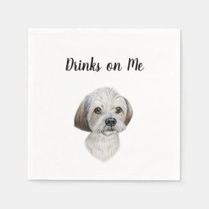 Dog Cocktail Napkins Serviette