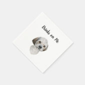 Dog Cocktail Napkins Serviette (Ecke)