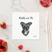 Dog Cocktail Napkins Serviette (Beispiel)