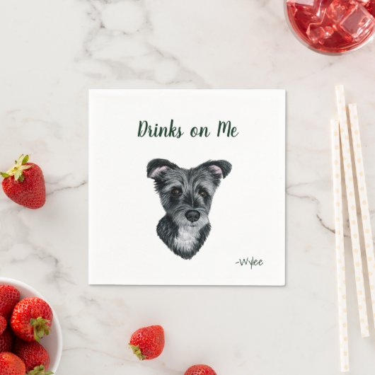 Dog Cocktail Napkins Serviette (Beispiel)