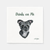 Dog Cocktail Napkins Serviette (Vorderseite)