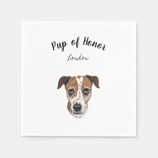 Dog Cocktail Napkins Serviette (Vorderseite)