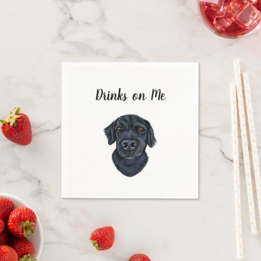Dog Cocktail Napkins Serviette (Beispiel)