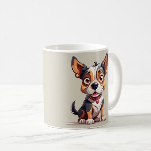 Dog Coffee Tasse (VorderseiteRechts)