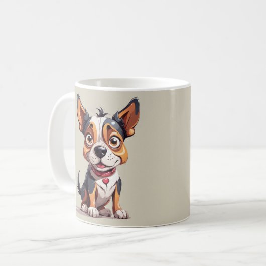 Dog Coffee Tasse (Vorderseite Links)
