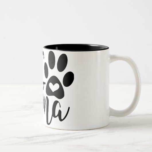 Dog-Coffee-Tasse Zweifarbige Tasse (Rechts)