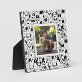Dog Collage Frameless Foto Easel Back Fotoplatte (Vorderseite)