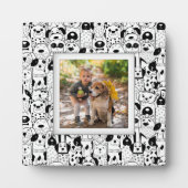 Dog Collage Frameless Foto Easel Back Fotoplatte (Vorderseite)
