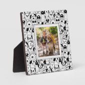 Dog Collage Frameless Foto Easel Back Fotoplatte (Vorderseite)