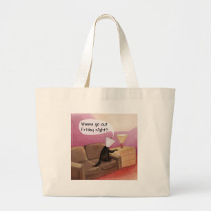 Dog Cone Verabreden Funny Cartoon Jumbo Stoffbeutel