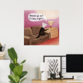 Dog Cone Verabreden Funny Cartoon Poster (Heimbüro)