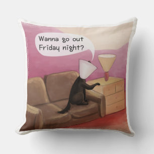 Dog Cone Verabreden Funny Cartoon Throw Kissen