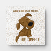 Dog Confetti Shedding Dog Fotoplatte (Vorderseite)