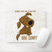 Dog Confetti Shedding Dog Mousepad (Mit Mouse)
