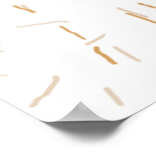 Dog Confetti Shedding Dog Poster (Ecke)