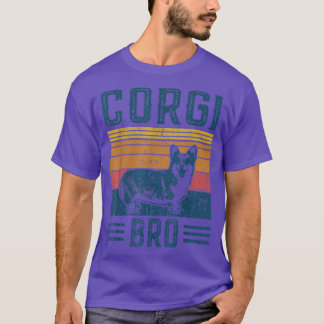 Dog Corgi Bro Vintag Corgi Bro T-Shirt