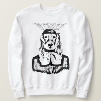 DOG CREWNECK I'LL APOLOGIZE SPÄTER (BLACK & WHITE) SWEATSHIRT