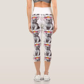 Dog Cuddles Capri Leggings (Rückseite)