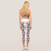 Dog Cuddles Capri Leggings (Rückseite)
