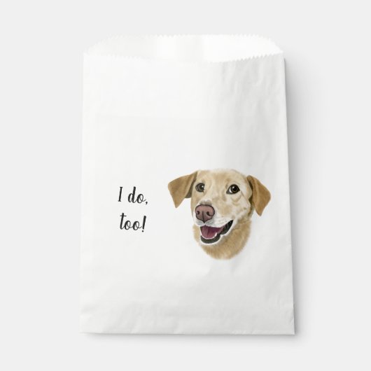 Dog Custom Cocktail Napkin Geschenktütchen (Vorderseite)