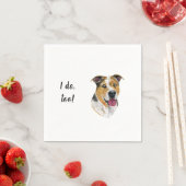 Dog Custom Cocktail Napkin Serviette (Beispiel)