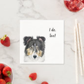 Dog Custom Cocktail Napkin Serviette (Beispiel)