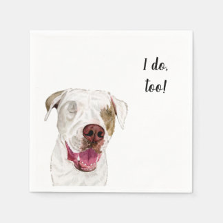 Dog Custom Cocktail Napkin Serviette