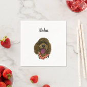 Dog Custom Cocktail Napkin Serviette (Beispiel)