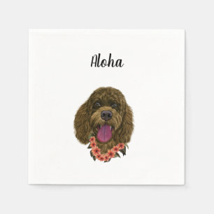 Dog Custom Cocktail Napkin Serviette
