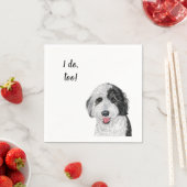 Dog Custom Cocktail Napkin Serviette (Beispiel)