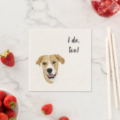 Dog Custom Cocktail Napkin Serviette (Beispiel)