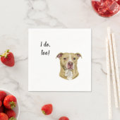 Dog Custom Cocktail Napkin Serviette (Beispiel)