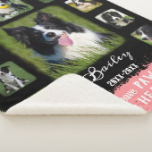 Dog Custom Foto Collage ausgeblendete Grenzen Schw Sherpadecke (3/4)