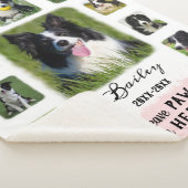 Dog Custom Foto Collage ausgeblendete Grenzen weiß Sherpadecke (3/4)