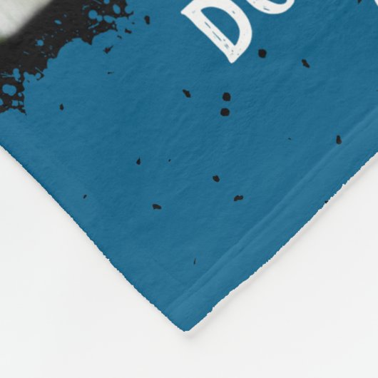 Dog Custom Foto Collage verblasste Grenzen Schwarz Fleecedecke (Ecke)