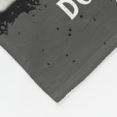 Dog Custom Foto Collage verblichene Grenzen Schwar Fleecedecke (Ecke)