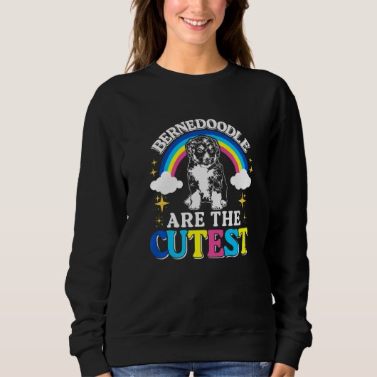 Dog Cute Bernedoodle Premium Sweatshirt (Vorderseite)