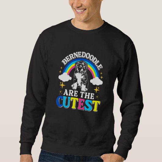 Dog Cute Bernedoodle Premium Sweatshirt (Vorderseite)