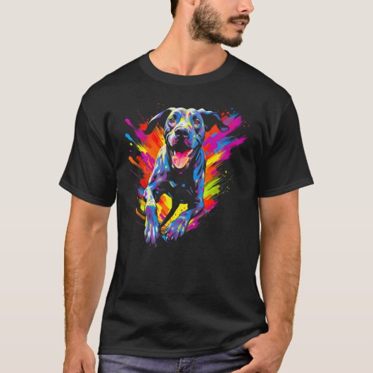Dog Cute Great Dane T-Shirt (Vorderseite)