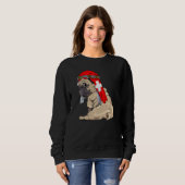 Dog  Cute Pug Retro Switzerland Flag Pride Sweatshirt (Vorne ganz)