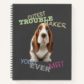 Dog Cuttest Trouble Maker Niedlich Adorable Funny Notizblock (Vorderseite)
