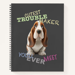 Dog Cuttest Trouble Maker Niedlich Adorable Funny Notizblock