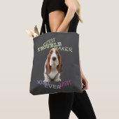 Dog Cuttest Trouble Maker Niedlich Adorable Funny Tasche (Von Nahem)