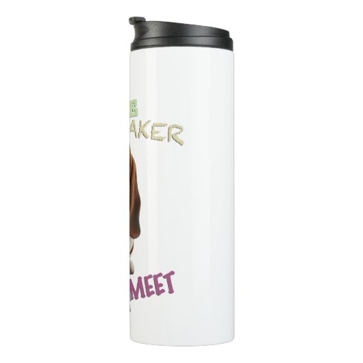 Dog Cuttest Trouble Maker Niedlich Adorable Funny Thermosbecher (Nach rechts gedreht)