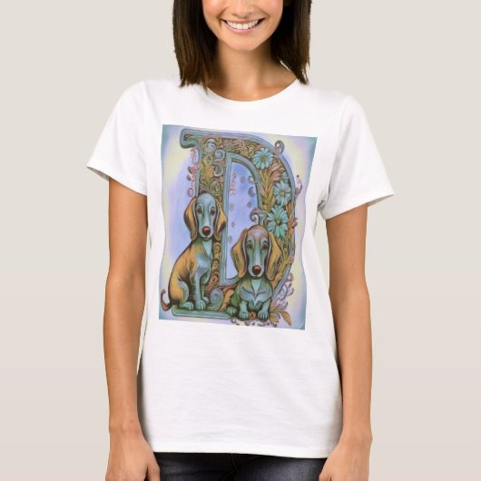 Dog D Alfabet T-Shirt (Vorderseite)