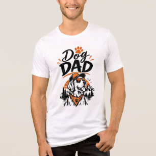 Dog Dad Abenteuer Berghundliebhaber Tri-Blend Shirt