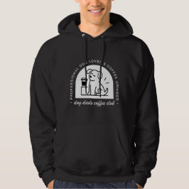 Dog dad club funny coffee lovers hoodie