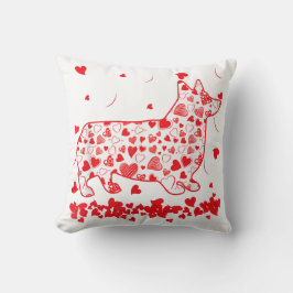 Dog Dad Dog Mom Gifts Corgi Valentines Day Kissen