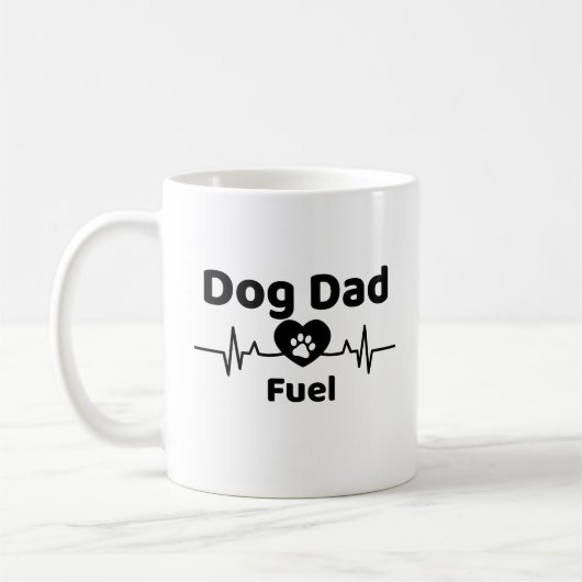 Dog Dad Fuel Mug Kaffeetasse (Links)